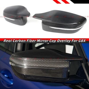 FOR 21-25 BMW G80 M3 G82 G83 M4 G87 M2 CARBON FIBER ADD ON SIDE MIRROR COVER CAP - Picture 1 of 5