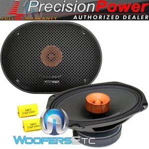 PRECISION POWER PMF.694T 6" X 9" 550W PRO AUDIO 2-WAY CAR COAXIAL SPEAKERS NEW - Picture 1 of 7