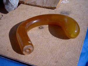 Antique ancient walking stick cane Amber ? catalin ? Bakelite ? handle look 