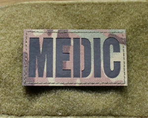 Medic Official VELCRO® Combat Multicam Patch Badge Military EMT IR Reflective - Picture 1 of 2