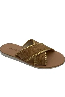 Jack Rogers Correa Cruzada de Cuero Gatos de Navegación Sloane Cork Foto 1 de 3