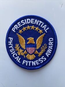 Vintage Blue Presidential Physical Fitness Award Patch Presidential Seal