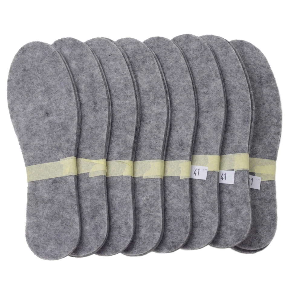 SHOES INSOLES WINTER FELT - INNER FOR BOOTS, SHOES  MENS LADIES THICK- ALL SIZES - Image 1 of 1