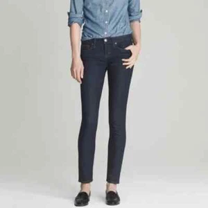 J. Crew Womens Ankle Toothpick Skinny Jeans Dark Wash Size 27 - Picture 1 of 9