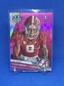 2023 Bowman Chrome U Keon Keeley Pink Refractor #43 1st Bowman Alabama - Picture 1 of 2
