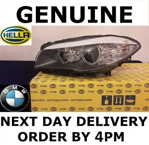 GENUINE BMW 5 Series F10 F11 Headlight Headlamp Halogen Passenger Side 2010-2013 - Picture 1 of 6