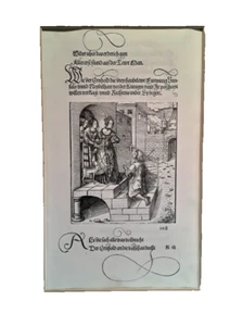 Rennaissance C 1519 Wood block print "Tewrdannckhs" by Schoensperger - Picture 1 of 10