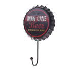  Retro Wrought Iron Beer Bottle Caps Decorative Hooks Creative Bag Organizer