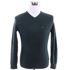 Tommy Hilfiger Men Classic Cashmere Cotton V-Neck Solid Golf Sweater - $0 Ship