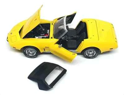 Corvette Stingray L-82 1975 Franklin Mint 1:24 convertible diecast caja amarilla/papeles Foto 1 de 4
