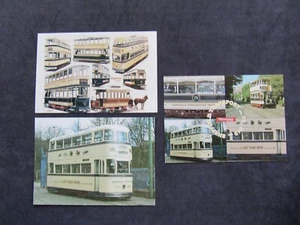 3 Postcards of Sheffield Trams, Crich Tramway Village, Last Tram Week, Sheffield - Picture 1 of 2