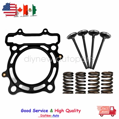 Cylinder Intake Exhaust Gasket Valve Springs Kit For Kawasaki KX250F 2004-2007 Foto 1 de 4