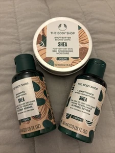 The Body Shop Shea Shampoo & Conditioner Intense Repair 60ml & Body Butter 50ml - Picture 1 of 1
