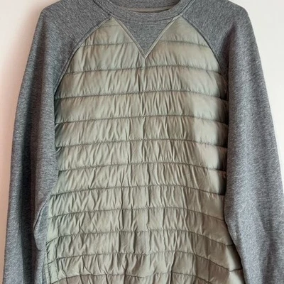 Acogedora sudadera Zara para hombre llena de plumón cuello redondo calce ajustado talla M Foto 1 de 4