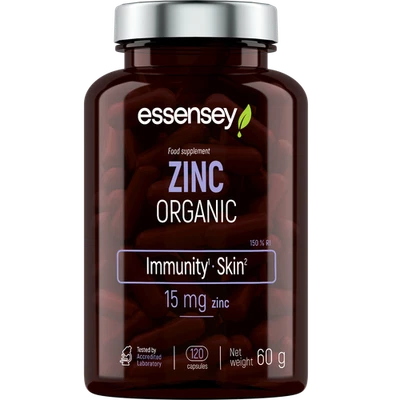 Essensey® ZINC ORGANIC 15mg 120 Kapseln + extra BONUS