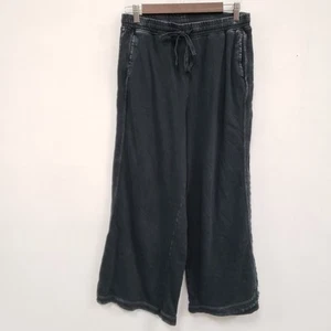 Three Bird Nest Womens Wide Leg Knit Sweatpants Size S Blue Boho Lounge Leisure - Picture 1 of 12