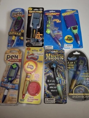 Lote De 8 Juegos De Colección Bolígrafos Arcade Pac Man Acorazado Bloqueo Snowboard  Foto 1 de 4