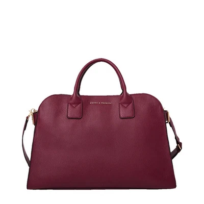 Poppy and Peonies Uptown Tote- Berry - Image 1 of 4