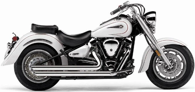 Cobra Speedster Slashdown Exhaust System Chrome Yamaha V-Star 1100 2000-2009 Foto 1 de 1