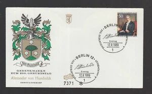 West Germany Berlin FDC 1969 - Scholar and Naturalist Alexander von Humboldt - Picture 1 of 5