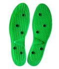 Acupressure Shoes Insoles Foot Massage Therapy Pain Relief Rubber & Magnet Green