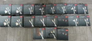 Logik - Cable lead Gold Plated F Connectors job lot off qty 19 in box (0085) - Picture 1 of 1