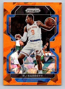 Panini Prizm 2021-22 - RJ Barrett - Orange Cracked Ice - #201 - New York Knicks - Imagen 1 de 2