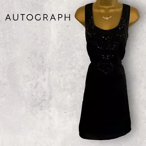 Vestido midi de noche con cuentas negras autógrafo de Marks & Spencer para mujer Reino Unido 8 - Imagen 1 de 4