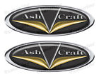 Two Ash Craft Classic Oval Stickers 10" long- Rendered to look puffy