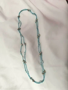 COLLAR BRIGHTON JL3620 PAISAJE MARINO LARGO ESTRELLA DE MAR ÍNDIGO PLAYA AZUL CRISTAL AZULADO - Imagen 1 de 7