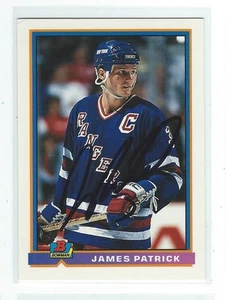 James Patrick Signed 1991/92 Bowman Card #66 - Picture 1 of 1