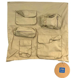 Lote de 3 fundas de almohada Pottery Barn para adolescentes de 16,5" bolsillos cuadrados bronceados estudiantes universidad - Imagen 1 de 8