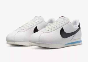 Nike Cortez '23 Shoes White Black Light Photo Blue DM4044-100 Men's Size 10 - Picture 1 of 5