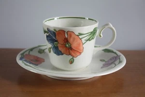 Villeroy & Boch Amapola Poppy Cup And Saucer - 4 Available - Picture 1 of 8