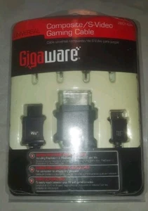 Gigaware Universal Composite/ S-Video Gaming Cable PS3 PS2 Xbox 360 Wii New - Picture 1 of 4