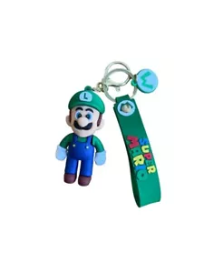 Luigi Portachiavi Super Mario Bros. Figura Giocattoli Cartoni Cartoni Bambole Auto Borsa Portachiavi Regalo - Foto 1 di 4