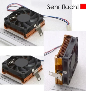 60x60mm Copper Cooler Socket 7 370 CPU Pentium I K6 Celeron P3 Via 22mm High 98 - Picture 1 of 3