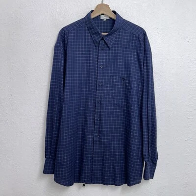 Vintage Zanella Button Up Grid Shirt Pocket Italy Made Men’s 2XL - Image 1 of 4