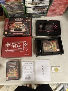 Evercade Handheld - Black Collectors Edition - Founders Coin - Legacy Games Inc - Picture 1 of 15