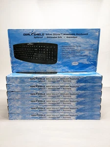Lot of 7 Seal Shield Silver Storm Medical Grade Keyboard Dishwasher Safe STK 503 - Photo 1/4