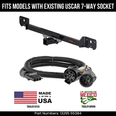 For 14-24 Ram ProMaster 2500 Trailer Hitch w/ 4Pin Wiring Fit w/ USCAR Plug Curt - Image 1 of 4