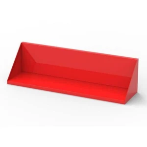 24 in. Steel Garage Wall Shelf in Red, 9 in. H x 9 in D Heavy-Duty Storage fools - Picture 1 of 4
