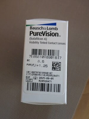 Bausch + Lomb PureVision 2 14mm Monatslinsen, weich - Farblos, 6 Stück - Bild 1 von 2