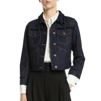 Chaqueta de mezclilla encogida con cuentas Marc Jacobs Foto 1 de 4