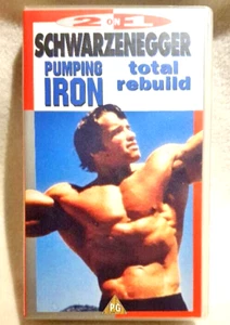 Arnold Schwarzenegger - Pumping Iron &Total Rebuild - 1992 -Two Film -  VS Video - Picture 1 of 2