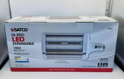Satco S8938 HI-PRO LED Expandable 110W 14,000 Lumens Shoe Box Lamp, 50,000 Hours - Image 1 of 4