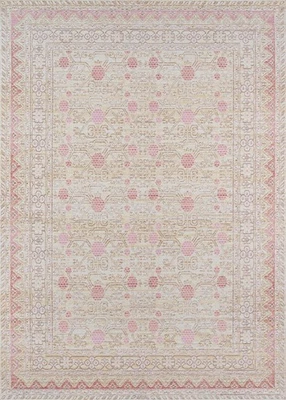 Alfombra Momeni Isabella Tradicional Oriental Tejido Plano, 4'0 x 6'0, Rosa Foto 1 de 4