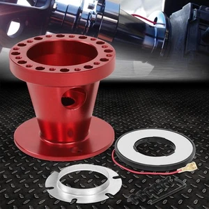 FOR 92-97 FORD F150 F250 F350 RANGER RED STEERING WHEEL HUB ADAPTER BOSS KIT - Imagen 1 de 6