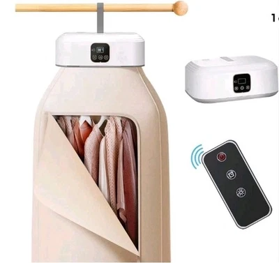 Portable Travel Clothes Dryer Machine UV Sterilization 2 Mode Timer+Remote Dryer - Image 1 of 4