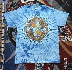 Grateful Dead Ski Air Shirt Tie Dye Herren Large blau GD Gildan - Bild 1 von 11